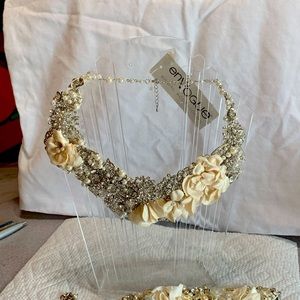 Wedding themed necklace and bracelet
